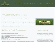 Tablet Screenshot of ecocoffin.com